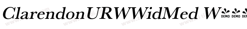 ClarendonURWWidMed W字体转换